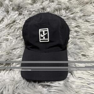 Vtg Nike Black Embroidered Logo Hat Adjustable Lightweight Running Golf Men’s